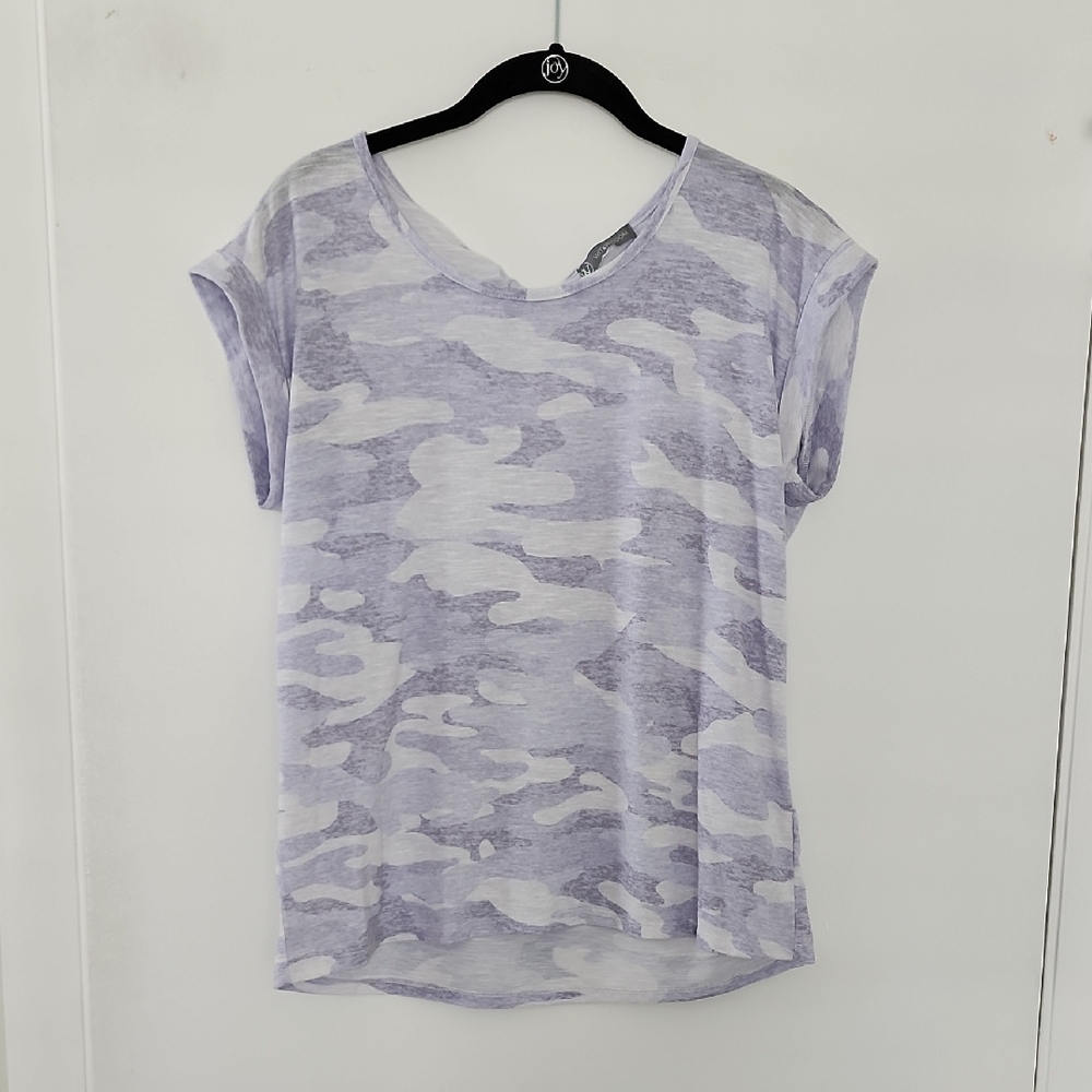 Wit & Wisdom Purple Camo Top